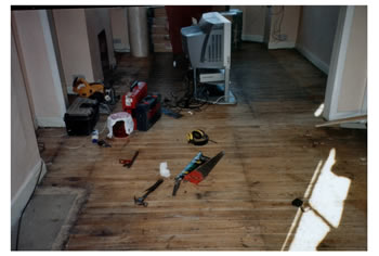 New wood flooring, Enfield. Oak engineered wood flooring installed..