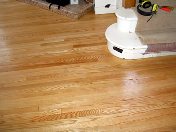 Wood floor stripping in Buckhurst Hill, Essex. We sanded and stripped this existing oak wood flooring..