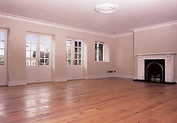 Reclaimed french oak in Enfield. We sanded and stripped this existing oak flooring and finished with Osmo hard wax oil.  .